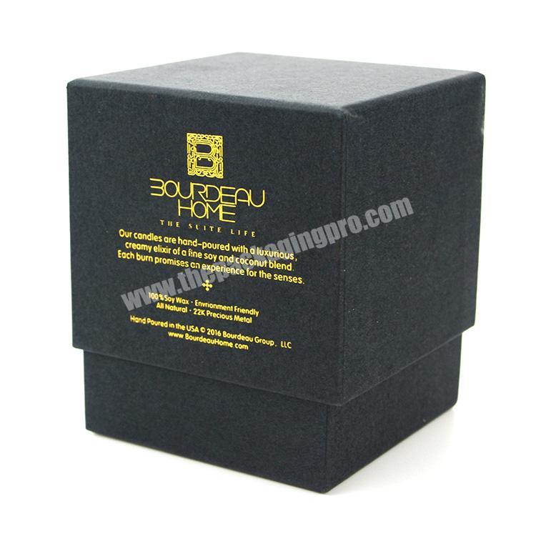 custom gold foil packaging box luxury packaging candle box rigid cardboard box manufacturers
