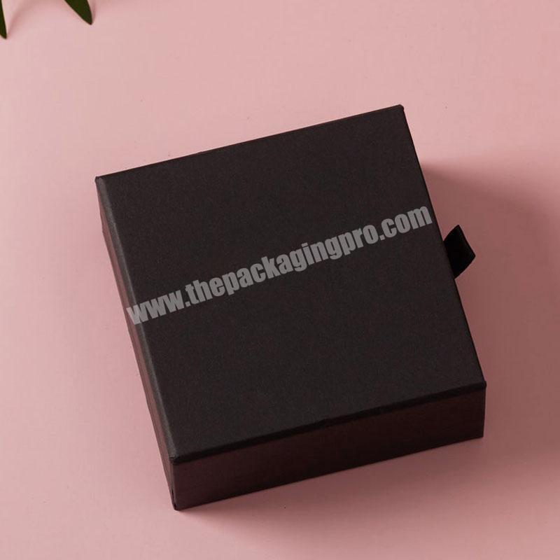 custom logo printing paper high quality drawer luxury necklace drawer gift boxes jewelry box packaging