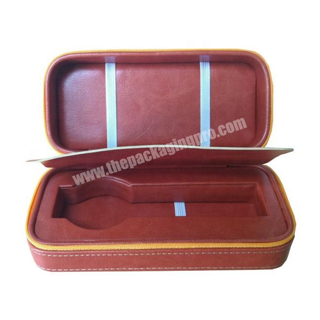 custom luxury pu leather box for watch packaging