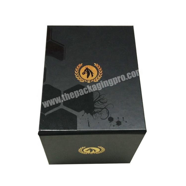 custom paper packaging matte luxury gift black magnetic box