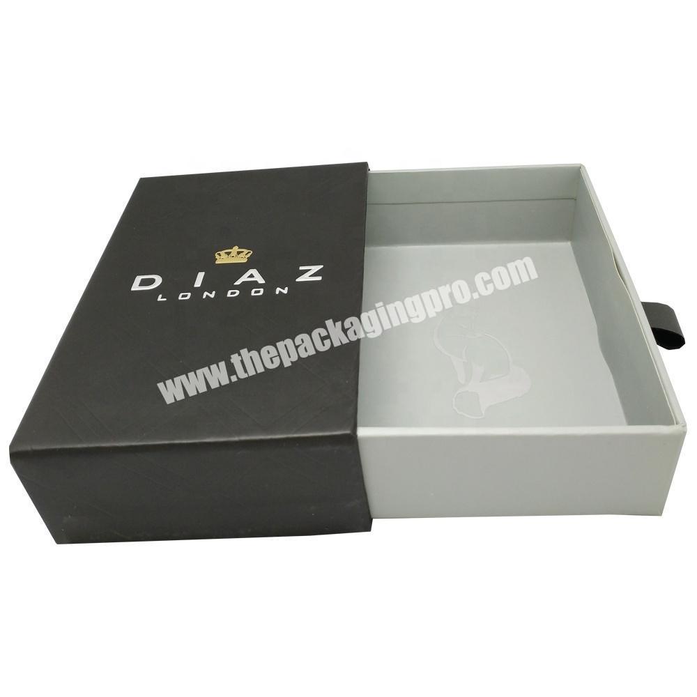 custom paper small sleeve boxes for gift pack presentation packaging Wholesale Luxury sliding drawer gift box with logo
