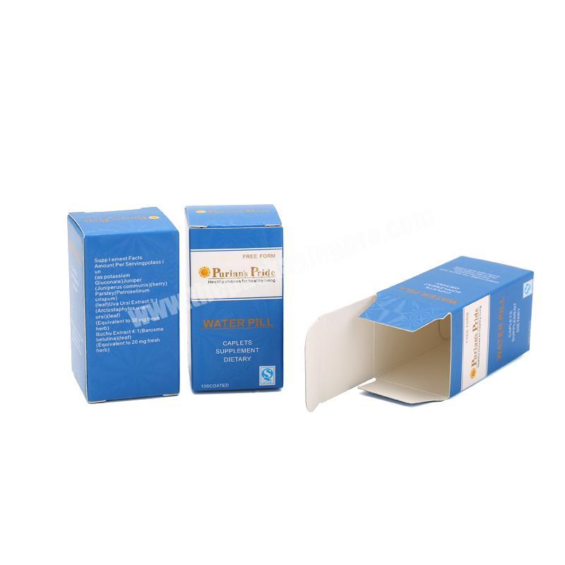 custom paperboard box small paper box vial packaging box