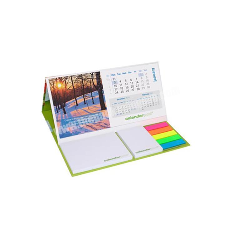 custom print memo pad notepad  Promotional sticky notes memo pad with calendar