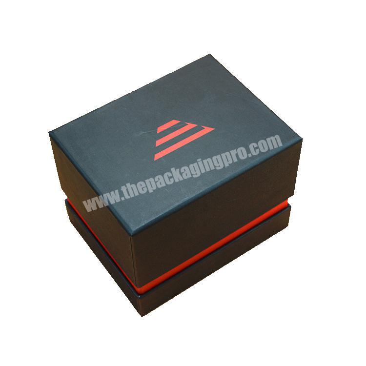custom printed cardboard box wholesale candle gift box black luxury paper box packaging
