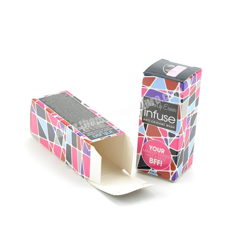 custom printed luxury cosmetic box packaging foldable folding paper box