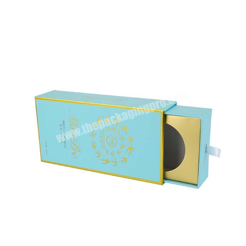 custom sliding paper box rigid hard luxury cardboard box drawer packaging box