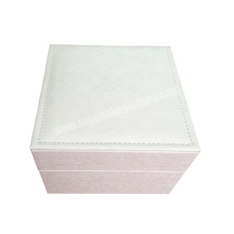 custom small single white paper cardboard display luxury gift packaging oem watch gift box