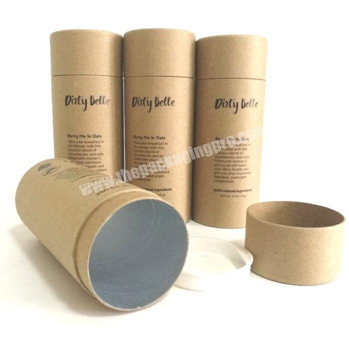 custom tea white paper tube nuts tubes packaging for tea food nuts coffee