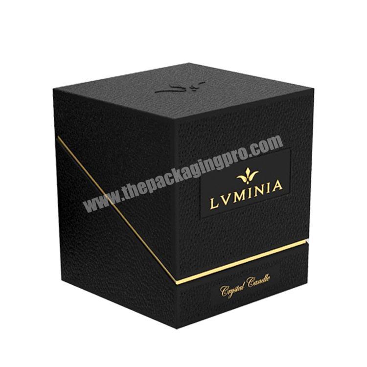 customized cardboard candle packing boxes with hot stamping logo
