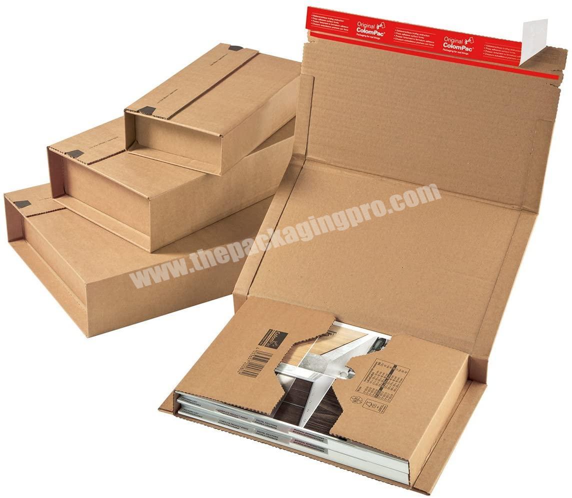 eco friendly custom book shipping cardboard book boxes kraft corrugated shipping boxes for book