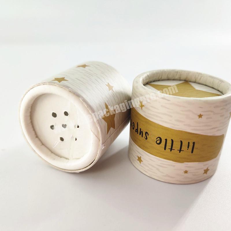 eco friendly packaging cardboard cosmetic container powder shaker tube