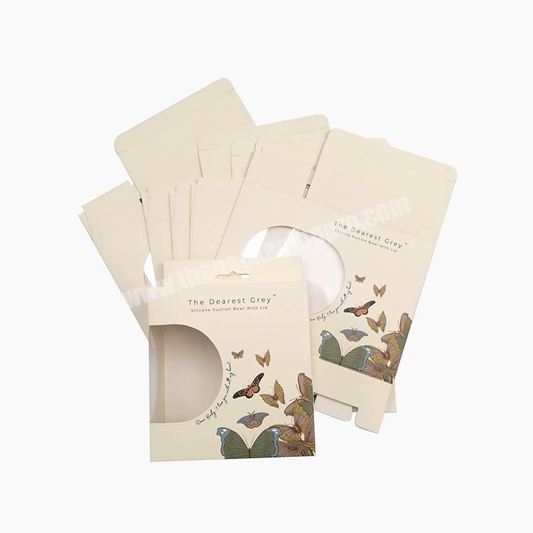 elegant white paper packaging box for earphone packaging