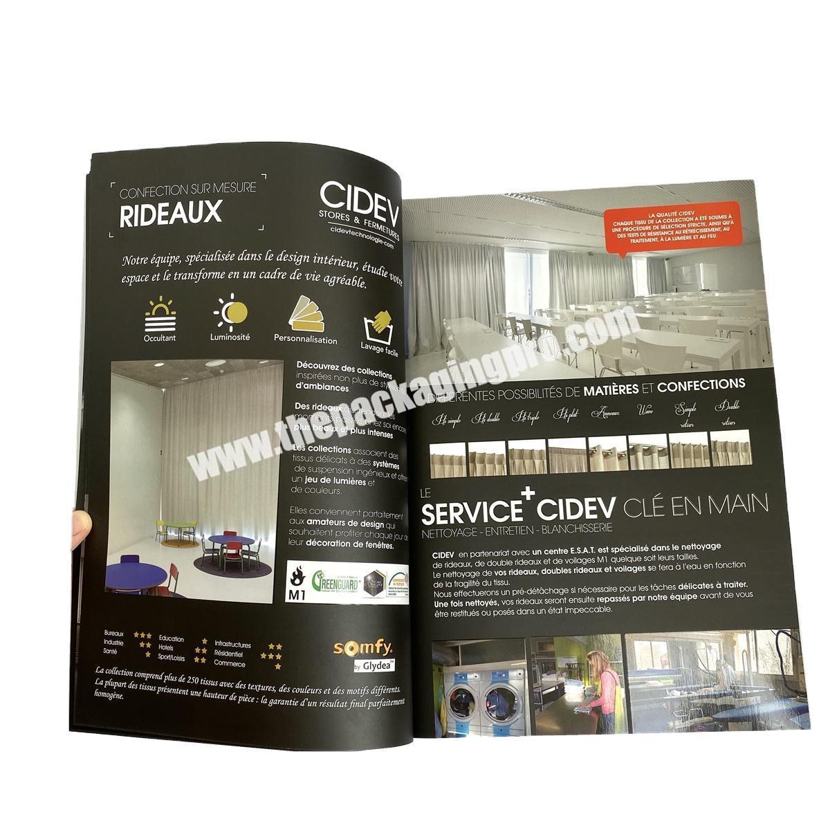 collateral pastor a5 brochure printing holder with business custom magazine printing
