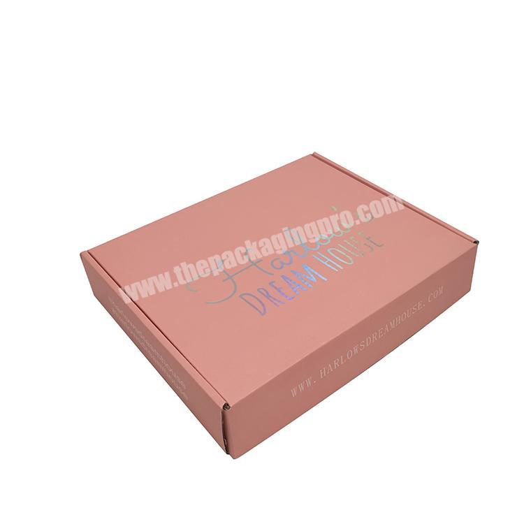 free sample strong corrugated package paper box for clothing packing
