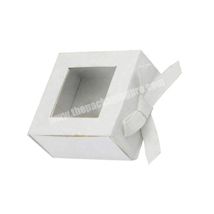 gift packaging ribbon closure square magnetic folding box
