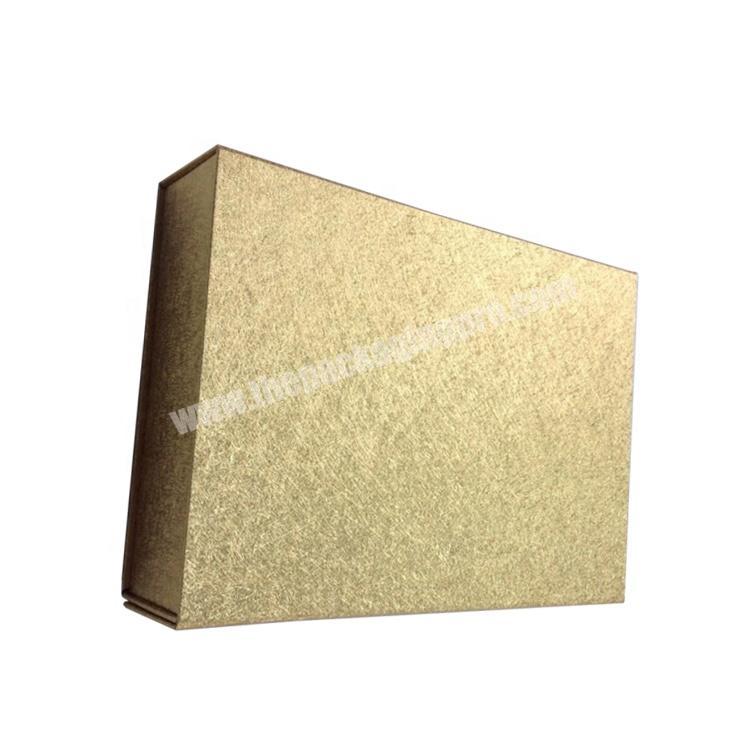 golden magnetic closure rigid personalized luxury bespoke logo custom hair packaging boxes