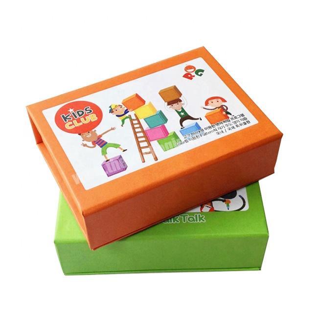 hardcover puzzle packaging custom book shaped storage box