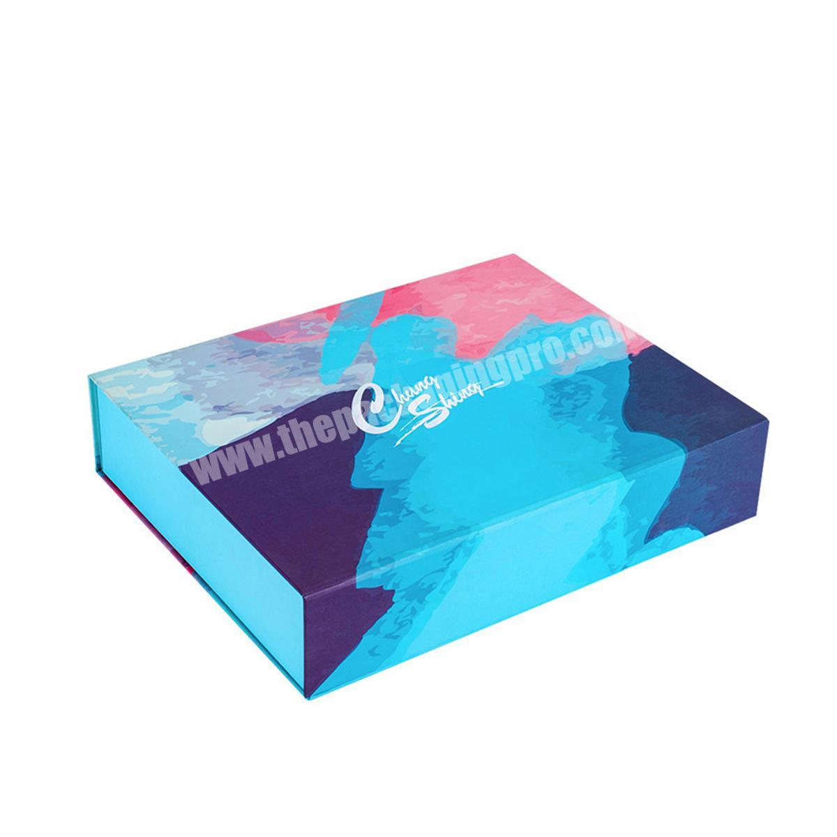 heaven and earth gift clothing packaging paper boxes with wrapping paper luxury box lash packaging