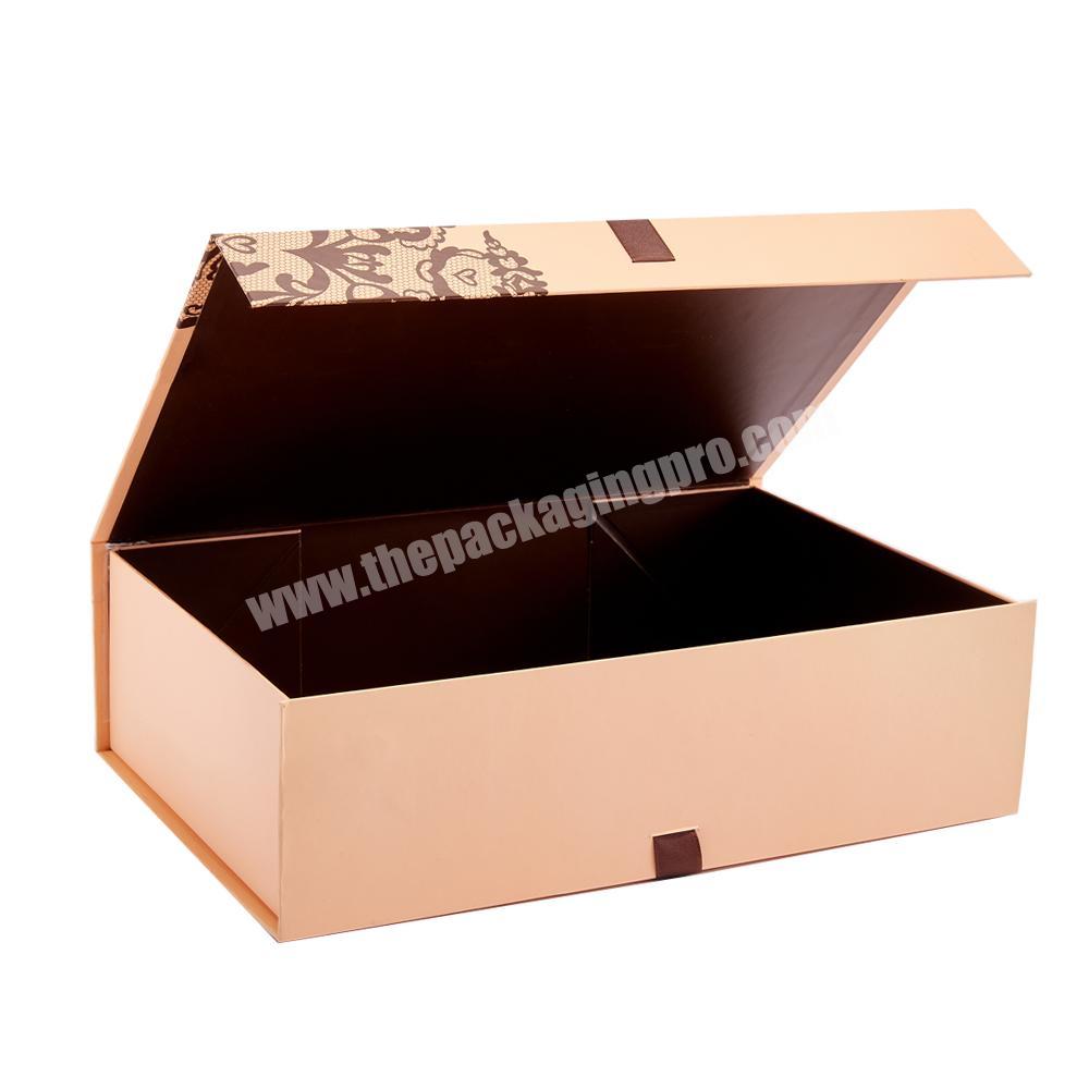 high quality low price flat wine gift box luxury book gift box for mugs