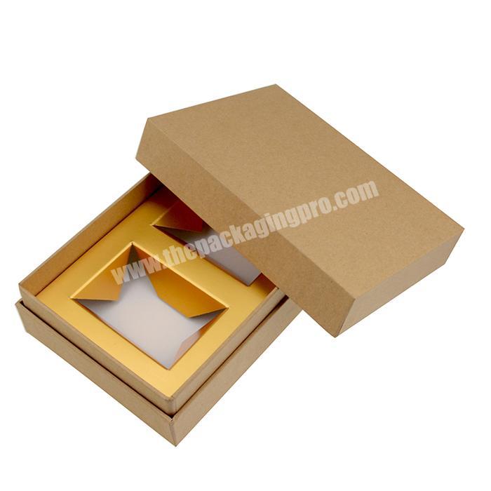 kraft cardboard paper box brown scarf packaging box