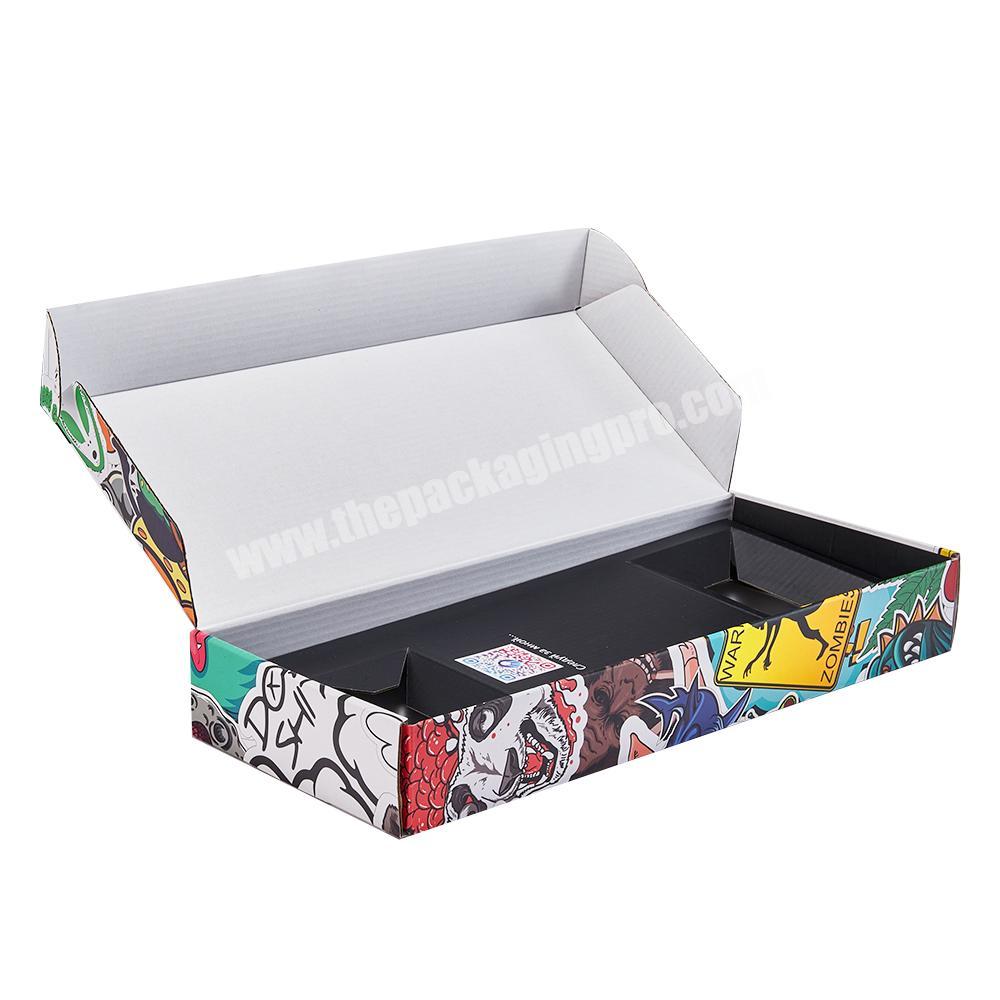large packaging shipping 6x6x3 mailer box black card mailer boxes for jars