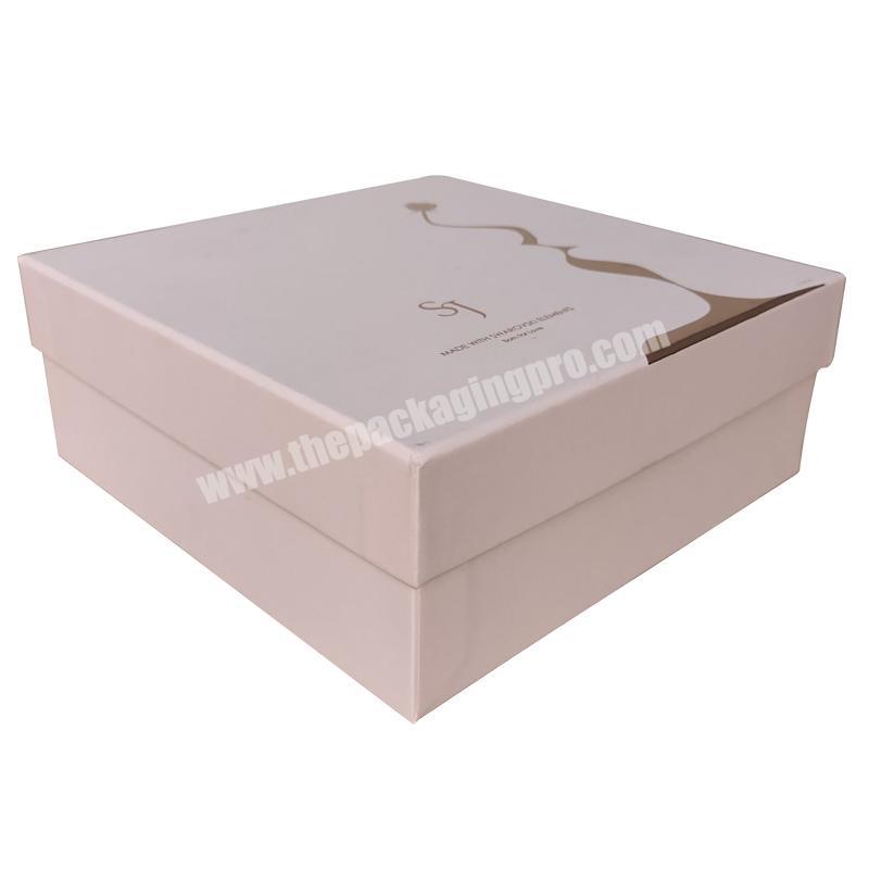 lid and bottom hair boxes gift box high quality clothing packaging