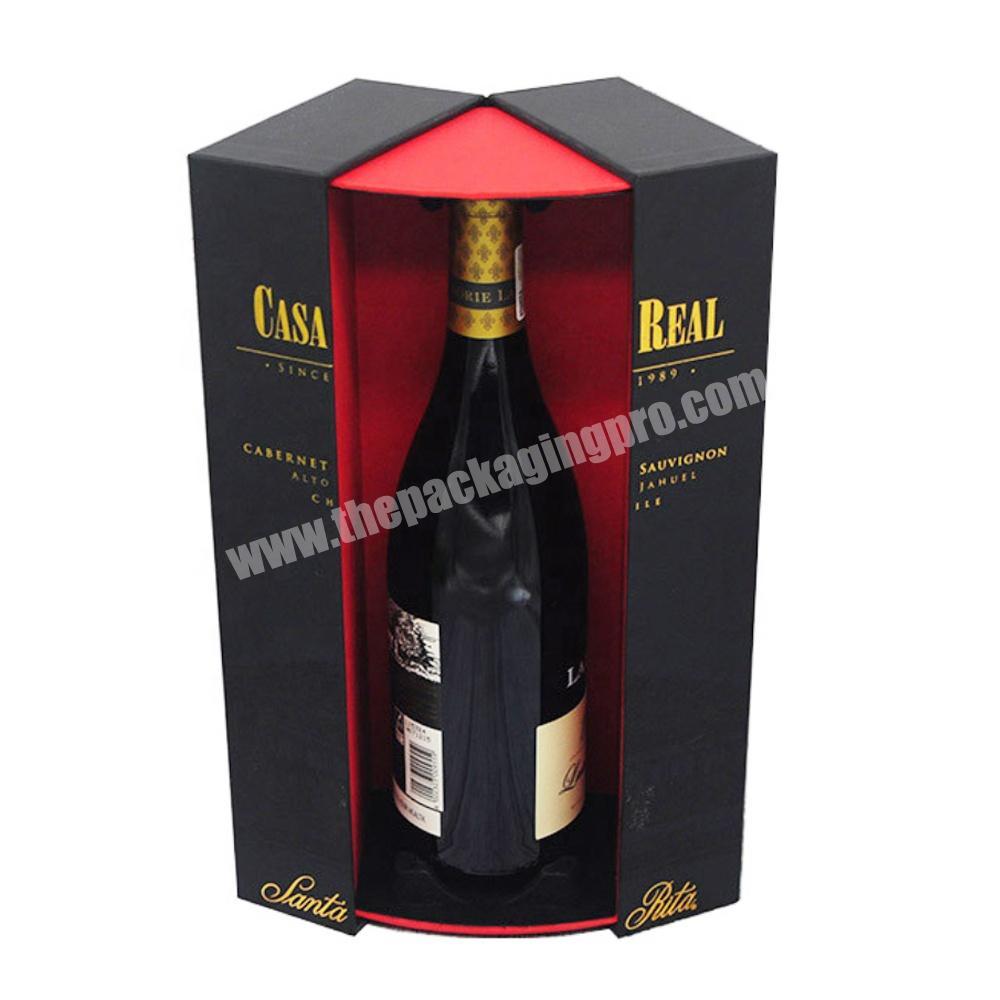 luxury custom bottle packaging paper cardboard wine box