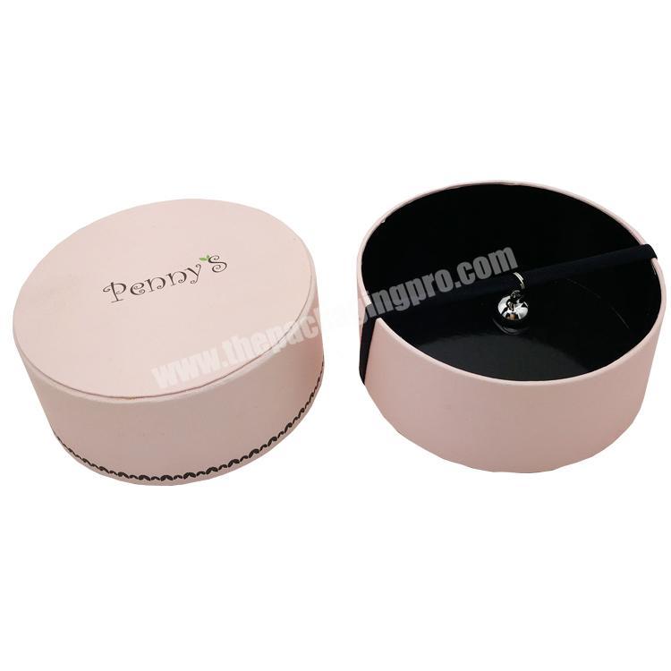 personalize luxury custom cardboard gift paper round box for cosmetic packaging