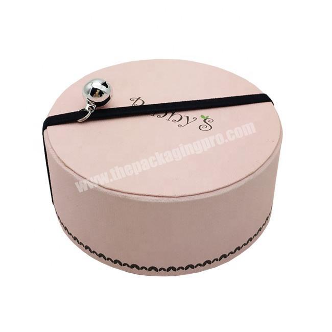 luxury custom cardboard gift paper round box for cosmetic packaging