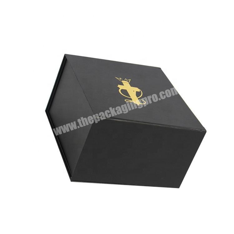 luxury matte lamination book shaped rigid paper flap custom printed magnetic closure gift black magnet box