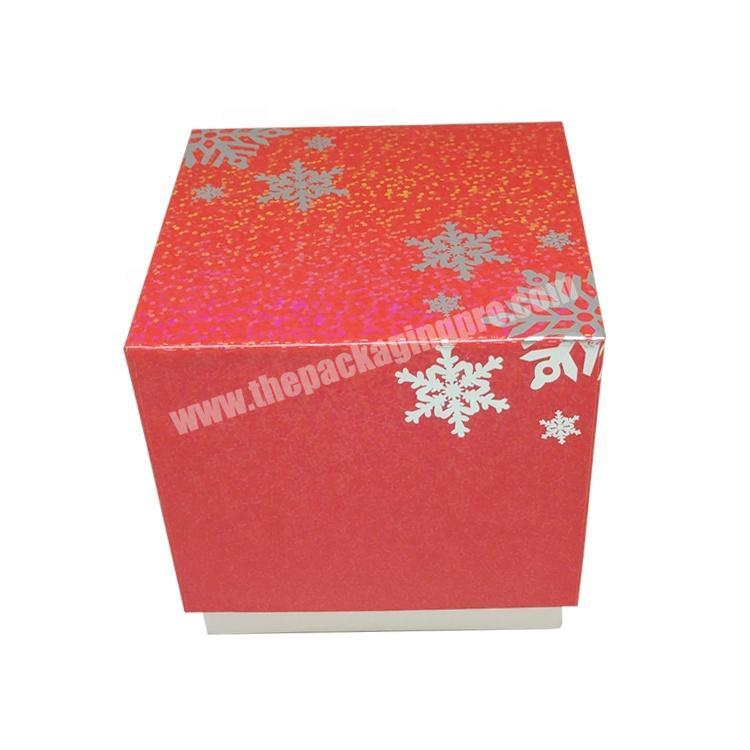 luxury red packaging hot stamping foil silver elegant custom logo own brand texture paper watch box with pillow