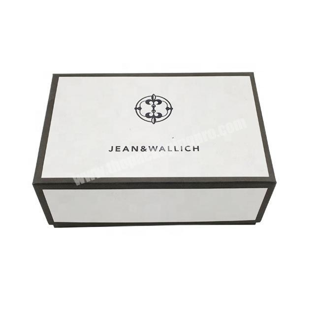 luxury small white wallet packaging paper board gift hardcover box