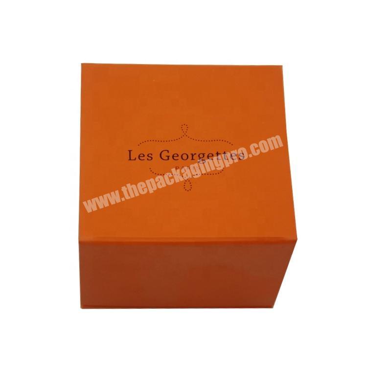 luxury two layer matte paper custom rigid cardboard gift magnetic closure black square box packaging