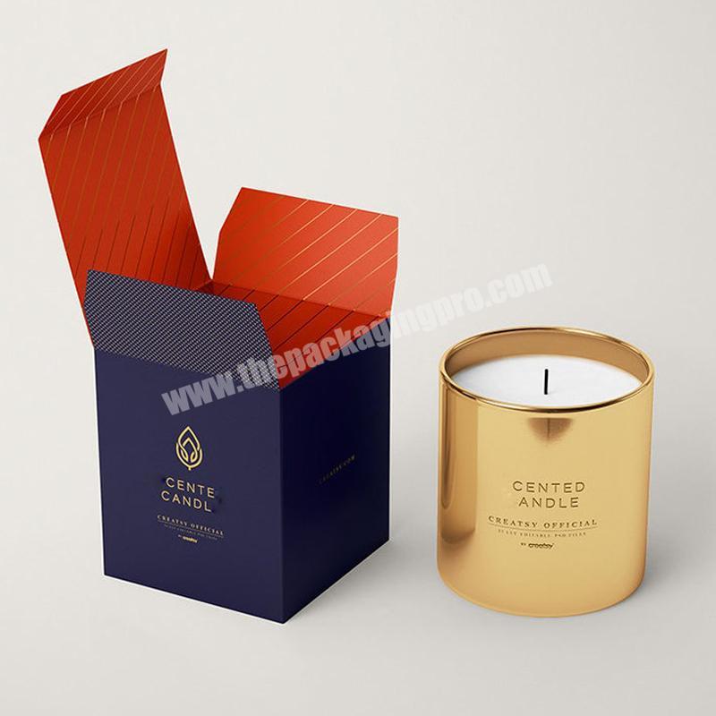 luxury velvet candle box with gold ribbon healing gifts packaging boxes luxury for candles velvet candle box