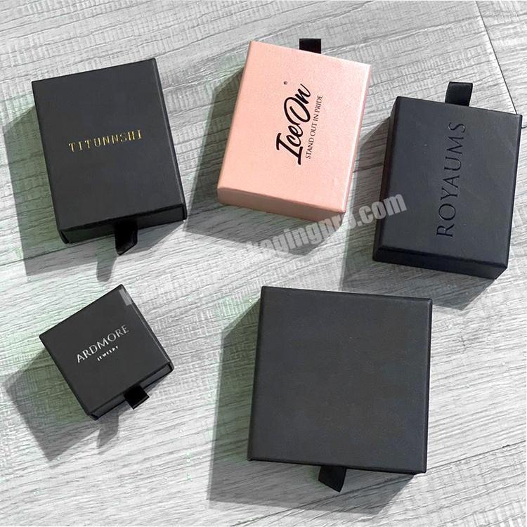 new arrival high quality square top multi drawer cardboard box for jewelry with logo