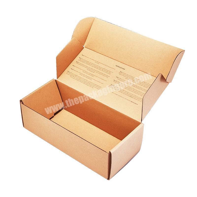 stock corrugated apparel shipping box custom mailer eco friendly small mailing box logo