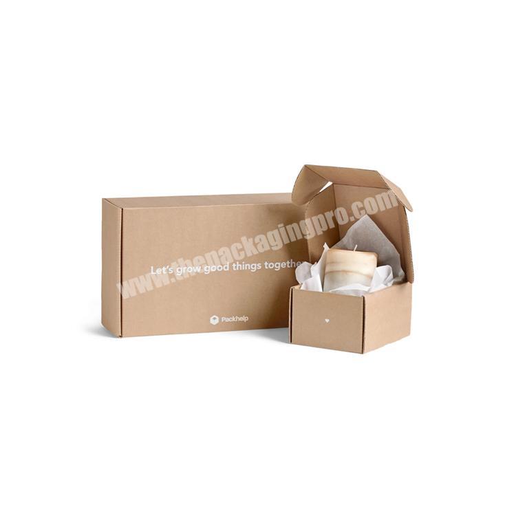 superflat 7x7x4 corrugated cardboard chocolate boxes biodegradable commercial office mail boxes