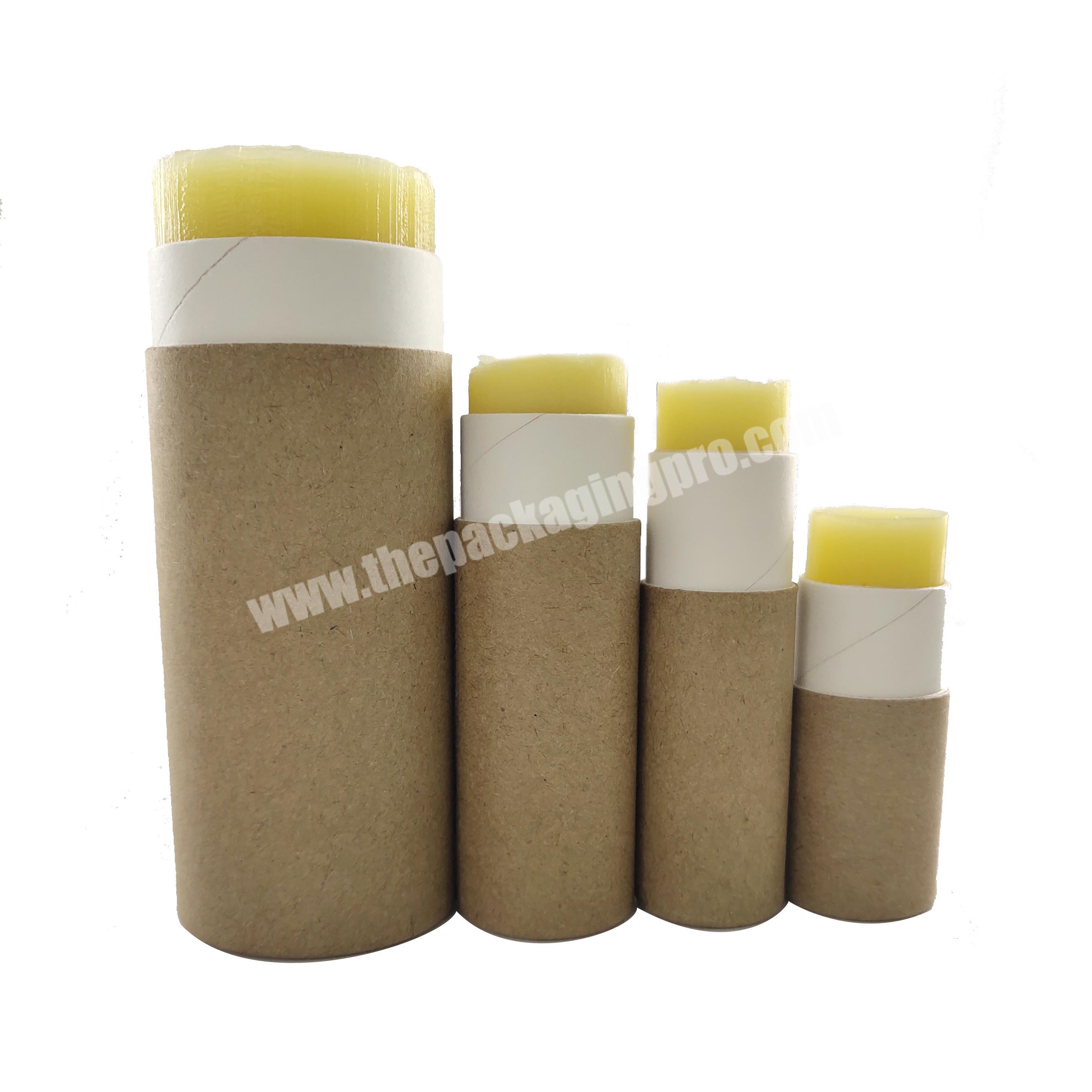 wholesale biodegradable lip balm push up paper tube