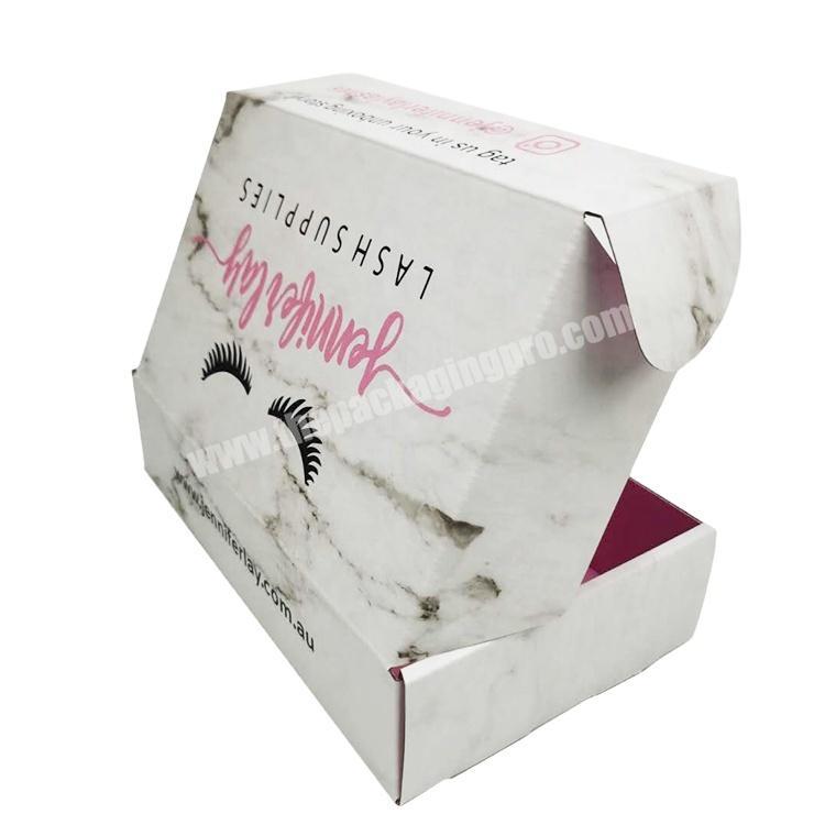 wholesale custom logo empty white eye lash box simple and beautiful eyelash vendor customized boxes