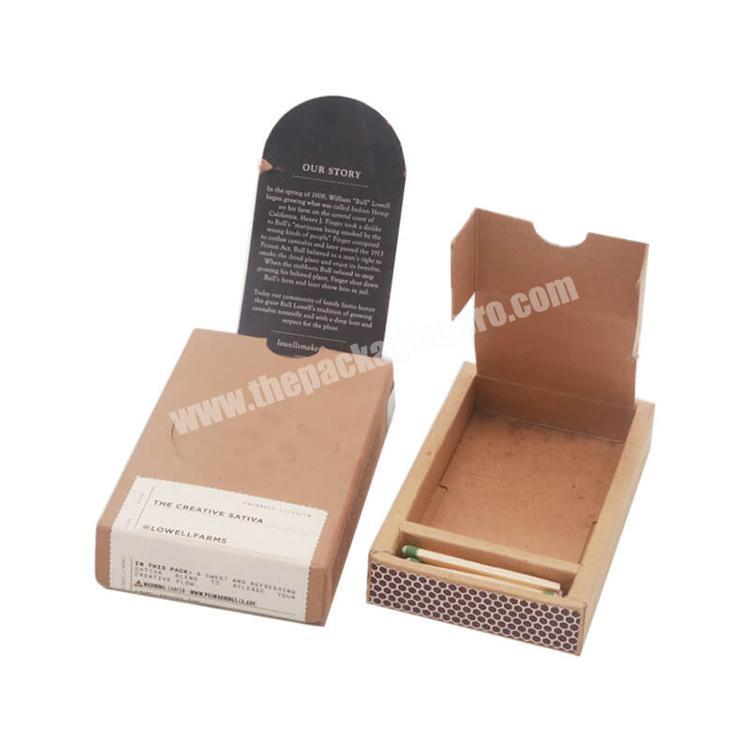 wholesale low moq boxes custom printed match boxes empty match box packaging without stick