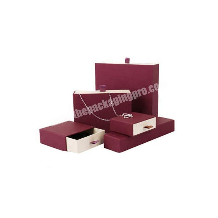 wholesale manufacturer  hot sale custom logo printed jewelry paper drawer box