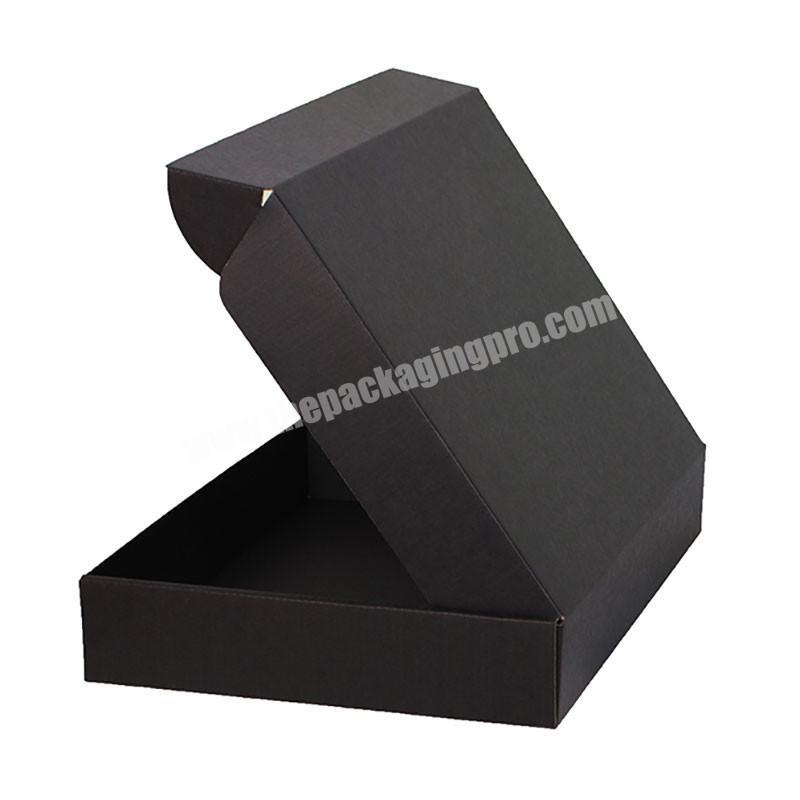 wholesale paper packaging box eco friendly packaging boxes custom logo black shipping boxes for packaging clothes