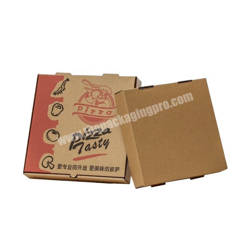 Black Carton Pizza Slice Box Manufacturer Wholesale Custom Printed Package 10 Inch 7 Inch 12\ Big Pizza Cone Box with Logo