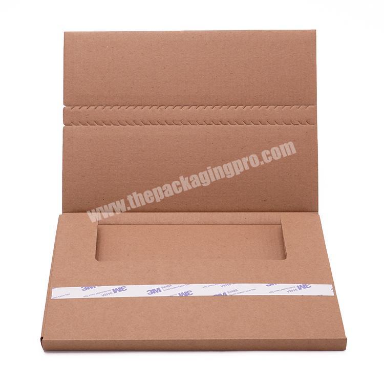 150 Pack Brown Easy-fold Corrugated Paper Box Zipper Book Wrap Mailer