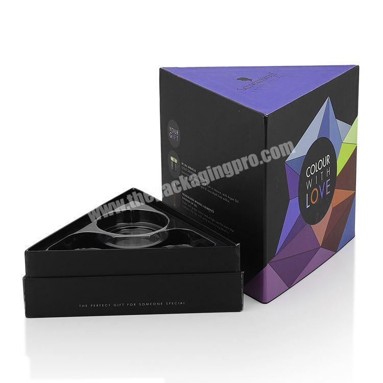 new design electronic product craft packaging boxes paper triangle shaped  box