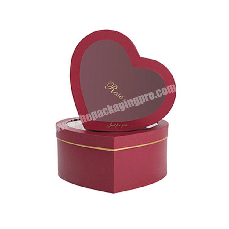 2020 New Design Heart Shaped Wedding Flower Gift Box
