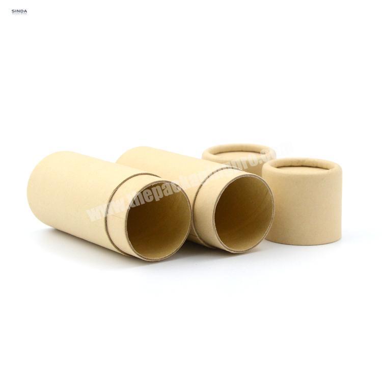2020 fancy paper round biodegradable push up lip balm tubes lipstick tube