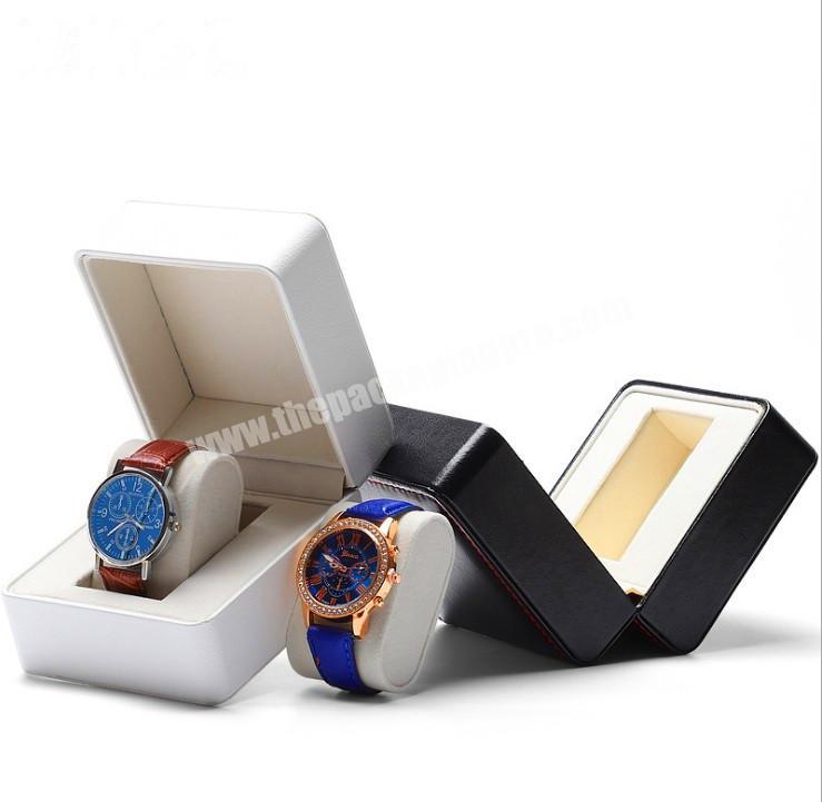 Popular Design Custom Logo Modern Luxury PU Leather Watch Organiz Box Watch Storage Display Box Cheap Watch Box