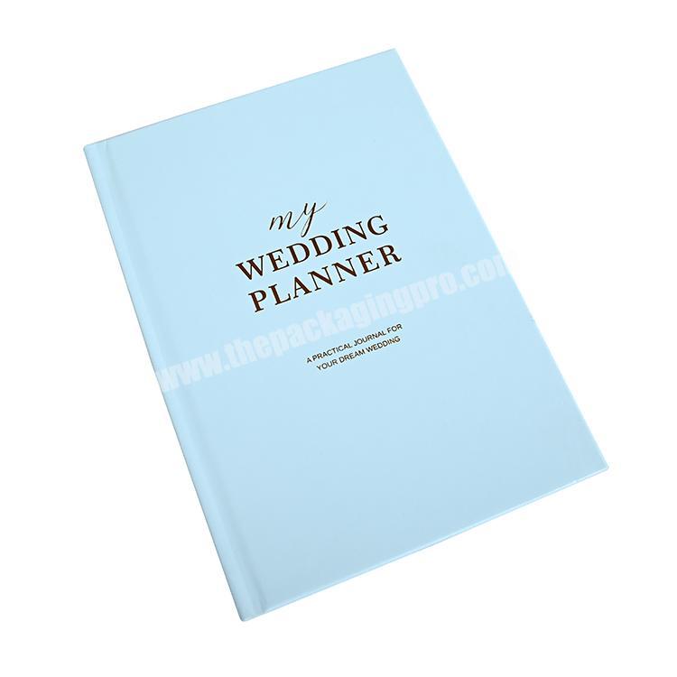 Amazon Hot Custom Luxury a5 Organizer Journals Wedding Planner Book