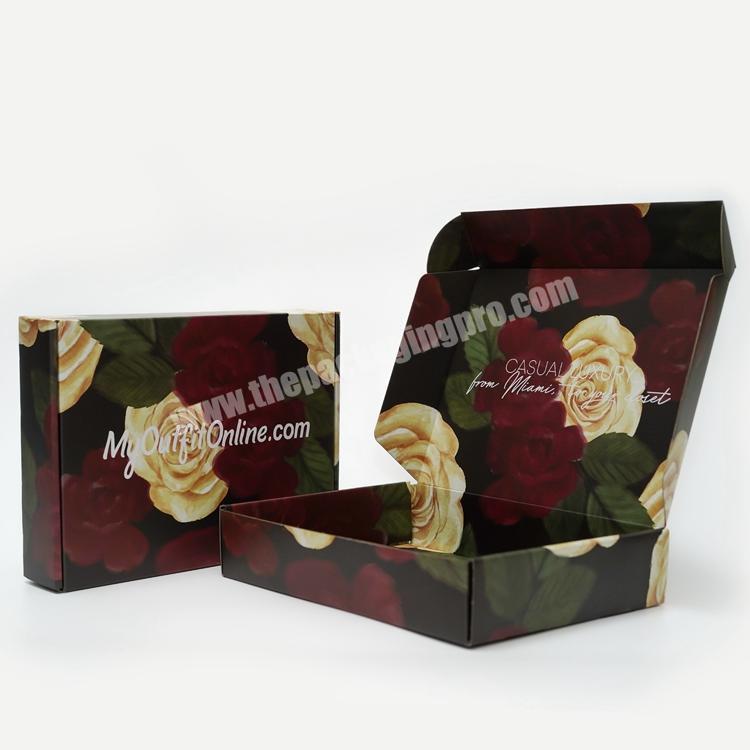 Apparel Corrugated Mailing Box Luxury Gift Paper Clothing Packaging Box Custom Printing Clothes Shipping Box